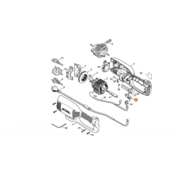 STIHL  Dźwignia przełącznika 4808 435 2400